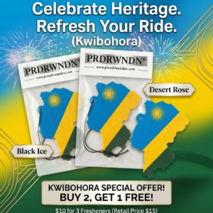 PRDRWNDN® Car Fresheners - Kwibohora Special (Buy 2, Get 1 FREE Bundle)